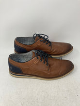 Load image into Gallery viewer, Sonoma Goods For Life Mens Freer Brown Blue Lace-Up Oxford Dress Shoes Size 10M
