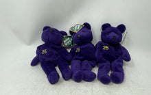 Load image into Gallery viewer, Salvino's Bamm Beano's Mark McGwire #25 Purple Collectible Plush Bears Set 6 Pcs
