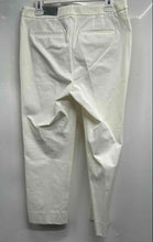 Load image into Gallery viewer, Talbots Womens White Flat Front Side-Zip Straight Leg Ankle Pants Size 8
