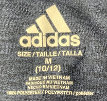 Load image into Gallery viewer, Adidas Boys Blue Heather Badge Of Sport Graphic Athletic T-Shirt Size M 10/12
