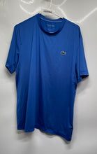 Load image into Gallery viewer, Lacoste Mens Blue Short Sleeve Slim Fit Crew Neck Pullover T-Shirt Size XL
