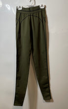 Load image into Gallery viewer, Alo Womens Green Heart Throb Elastic Waist Pull-On Compression Leggings Size XXS
