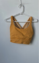 Load image into Gallery viewer, Lululemon Womens Yellow Mustard Sleeveless Activewear Pullover Sports Bra Size 8
