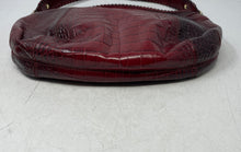 Load image into Gallery viewer, Antonio Melani Womens Dark Red Animal Print Inner Pockets Shoulder Purse
