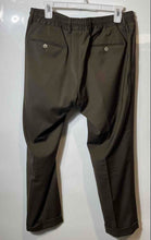 Load image into Gallery viewer, Santaniello Mens Brown Flat Front Cuffed Hem Drawstring Trouser Pants Size 52

