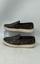 Load image into Gallery viewer, Coach Womens G1849 Brown Signature Floral Slip-On Sneakers Shoes Size 10B
