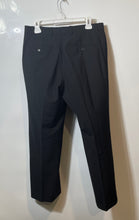 Load image into Gallery viewer, Hugo Boss Mens Black Flat Front Slash Pockets Straight Leg Dress Pants Size 38R
