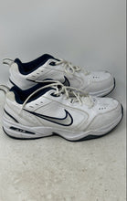 Load image into Gallery viewer, Nike Mens Air Monarch IV Navy Blue White Lace-Up Sneaker Shoes Size 13 No Insole
