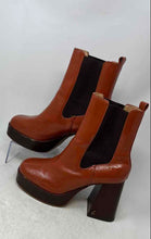 Load image into Gallery viewer, Circus By Sam Edelman Womens Brown Dark Orange Leather Chelsea Boots Size 9M
