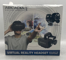 Load image into Gallery viewer, Arcadia Black 360 View Built-In Headphones Smartphone Virtual Reality Headset
