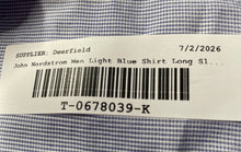 Load image into Gallery viewer, John W. Nordstrom Mens Light Blue Cotton Long Sleeve Dress Shirt Size 15.5
