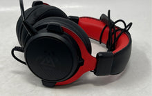 Load image into Gallery viewer, Red And Black Boom Microphone Adjustable Headband Over-Ear Wired Gaming Headset
