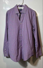 Load image into Gallery viewer, J.Crew Mens Purple Gingham Print Wrinkle Free Long Sleeve Button-Up Shirt Size L
