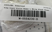 Load image into Gallery viewer, Nike Womens Court Vision Low DM8079-100 White Black Sneaker Shoes Size 8
