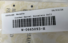 Load image into Gallery viewer, Cracker Barrel Curly Blonde Hair And Blue Eyes Victorian Porcelain Doll With Box
