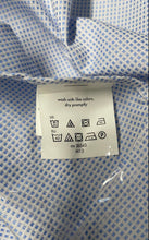 Load image into Gallery viewer, Calvin Klein Mens Blue Long Sleeve Slim Fit Non-Iron Dress Shirt Size M 15 1/2
