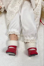 Load image into Gallery viewer, White Red Ribbon Collectible Open Eyes Fashion Porcelain Doll
