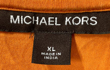 Load image into Gallery viewer, Michael Kors Mens Orange Cotton Collared Short Sleeve Golf Polo Shirt Size XL
