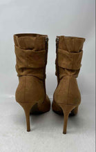 Load image into Gallery viewer, Marc Fisher Womens Manya Brown Ruched Slouchy Stiletto Heel Booties Size 8.5 M
