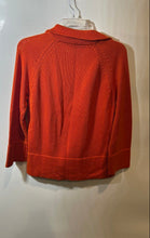Load image into Gallery viewer, Lauren Ralph Lauren Womens Orange Knitted Full-Zip Sweater Size Medium
