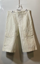 Load image into Gallery viewer, SHOT Mens White Flat Front Stretch Pockets Cargo Capri Pants Size 42
