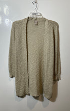 Load image into Gallery viewer, Chico's Womens Metallic Gold Open-Knit Textured Open-Front Cardigan Sweater Sz 0
