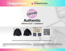 Load image into Gallery viewer, Authentic Armani Junior Boys Black Long Sleeve Windbreaker Jacket Size 8A
