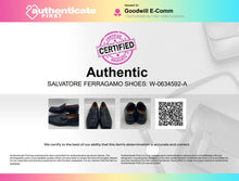 Load image into Gallery viewer, Authentic Salvatore Ferragamo Mens Black Leather Loafer Shoes Size 9 3E Damaged
