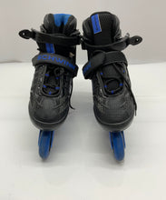 Load image into Gallery viewer, Schwinn Unisex ABEC 7 Black Blue Adjustable Inline Skate Size 8-9.5
