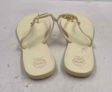 Load image into Gallery viewer, Authentic Tory Burch Womens Mini Miller Ivory Jelly Slip-On Thong Sandals Sz 9 M
