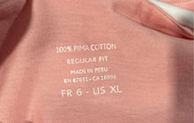 Load image into Gallery viewer, Lacoste Mens Pink Cotton Short Sleeve Crew Neck Pullover T-Shirt Size XL
