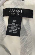 Load image into Gallery viewer, Alfani Womens White Black Printed Sleeveless Asymmetrical Blouse Top Size 6P
