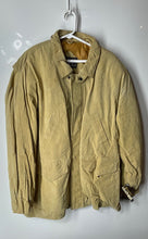 Load image into Gallery viewer, Gino Di Giorgio Mens Beige Leather Snap Front Jacket Size Large With Tag
