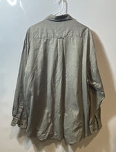 Load image into Gallery viewer, Murano Mens Gray Striped Mercerized Cotton Long Sleeve Button-Up Shirt Size XL
