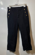 Load image into Gallery viewer, Ann Taylor Womens Black Slim Fit High Rise Wide-Leg Cropped Pants Size 2P
