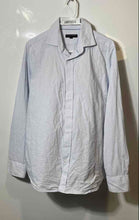 Load image into Gallery viewer, Banana Republic Mens Blue Check Slim-Fit Long Sleeve Button-Up Shirt Size M
