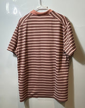 Load image into Gallery viewer, Nike Mens Dri-Fit Black Pink White Striped Print Standard Fit Polo Shirt Size XL
