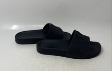 Load image into Gallery viewer, Psycho Bunny Mens Black Embossed Logo Open Toe Slip-On Slide Sandals Size 7
