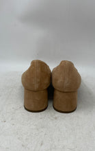 Load image into Gallery viewer, Franco Sarto Womens Callan Beige Leather Pointed Toe Block Pump Heels Size 9.5 M
