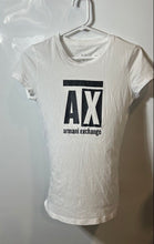 Load image into Gallery viewer, Armani Exchange Womens White Short Sleeve Crew Neck Pullover T-Shirt Size Small
