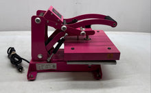 Load image into Gallery viewer, Shenzhen Hugang CP912-120 Pink Sublimation Craft Heat Press Machine Not Tested
