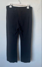 Load image into Gallery viewer, Ann Taylor Womens Black Flat Front Pockets Straight Leg Trouser Pants Size 8
