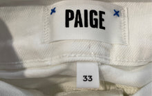 Load image into Gallery viewer, Paige Womens White Denim 5-Pocket Design Anessa Wide-Leg Jeans Size 33 With Tag
