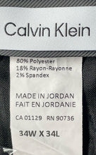 Load image into Gallery viewer, Calvin Klein Mens Blue Pleated Pockets Straight Leg Dress Pants Size 34WX34L
