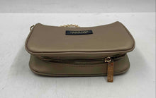 Load image into Gallery viewer, Versace Parfums Womens Beige Chain Strap Zipper Crossbody Purse Stained
