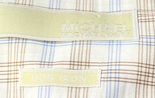 Load image into Gallery viewer, Michael Kors Mens Multicolor Plaid Cotton Long Sleeve Dress Shirt Size 16 1/2

