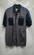 Load image into Gallery viewer, Harley-Davidson Mens Gray Colorblock Cotton Short Sleeve Button-Up Shirt Size XL
