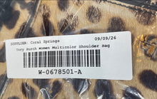 Load image into Gallery viewer, Authentic Tory Burch Womens Multicolor Leopard Print Lined Crossbody Bag Damaged
