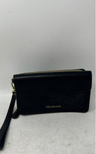 Load image into Gallery viewer, Vera Bradley Womens Black Leather ID Window Card Holder Zip-Around Wallet

