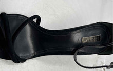 Load image into Gallery viewer, Schutz Womens Black Open Toe Buckle Stiletto Ankle Strap Heels Size 8B
